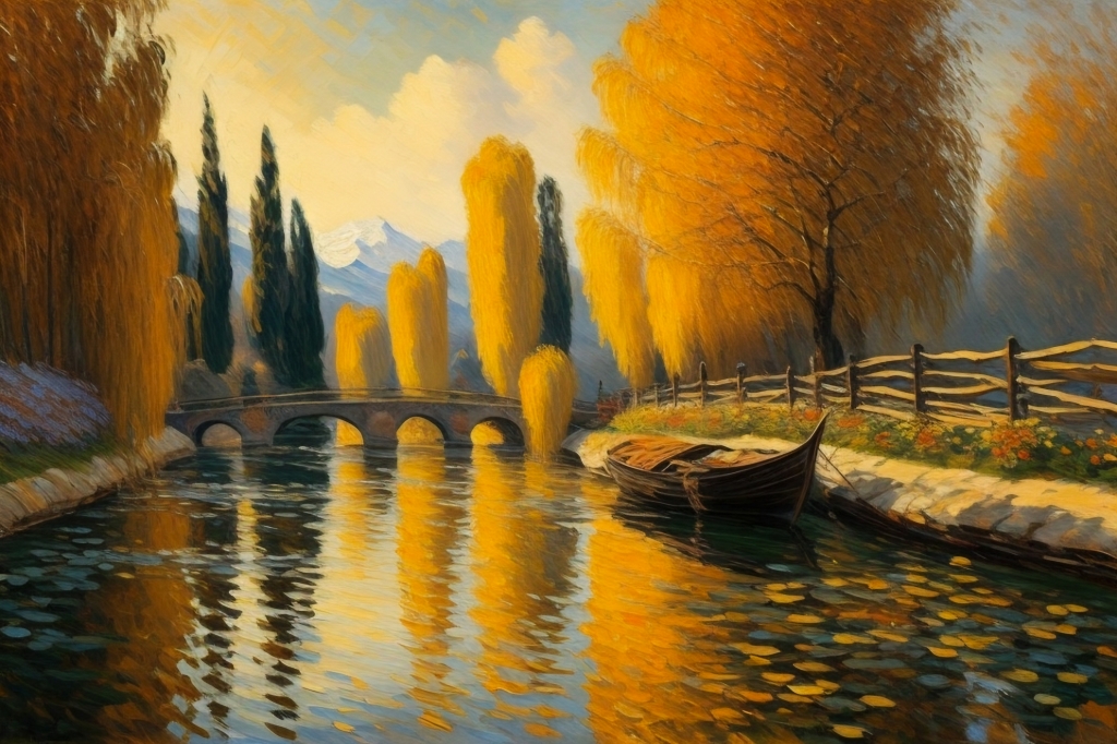 Autunno lungo il fiume