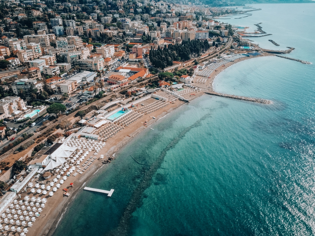 Sanremo Italy Sea Beach Art Print