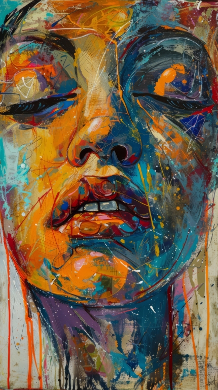 Expressionist Woman Portrait