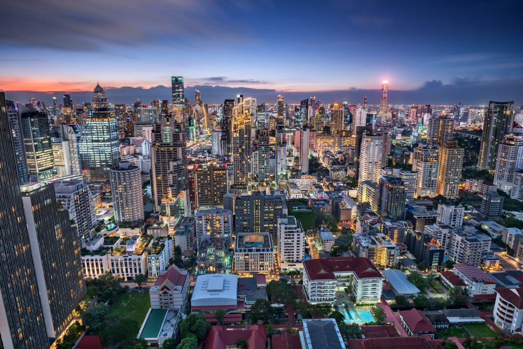 Uno sguardo verso l’orizzonte, Bangkok, Thailandia