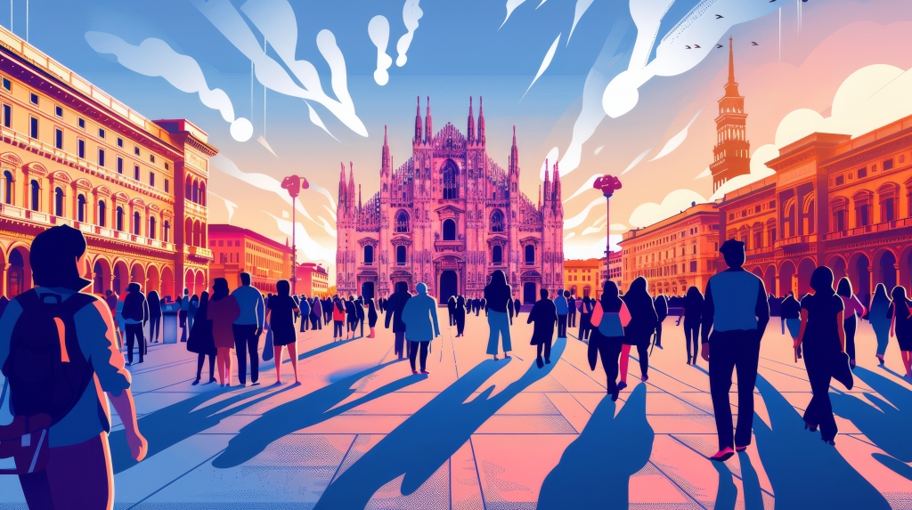 Milan Travel Poster