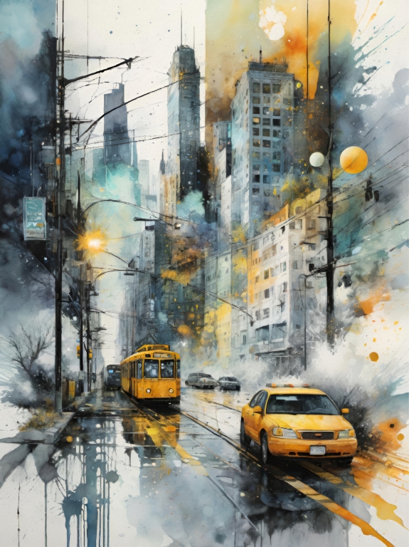 Caos e luce urbana