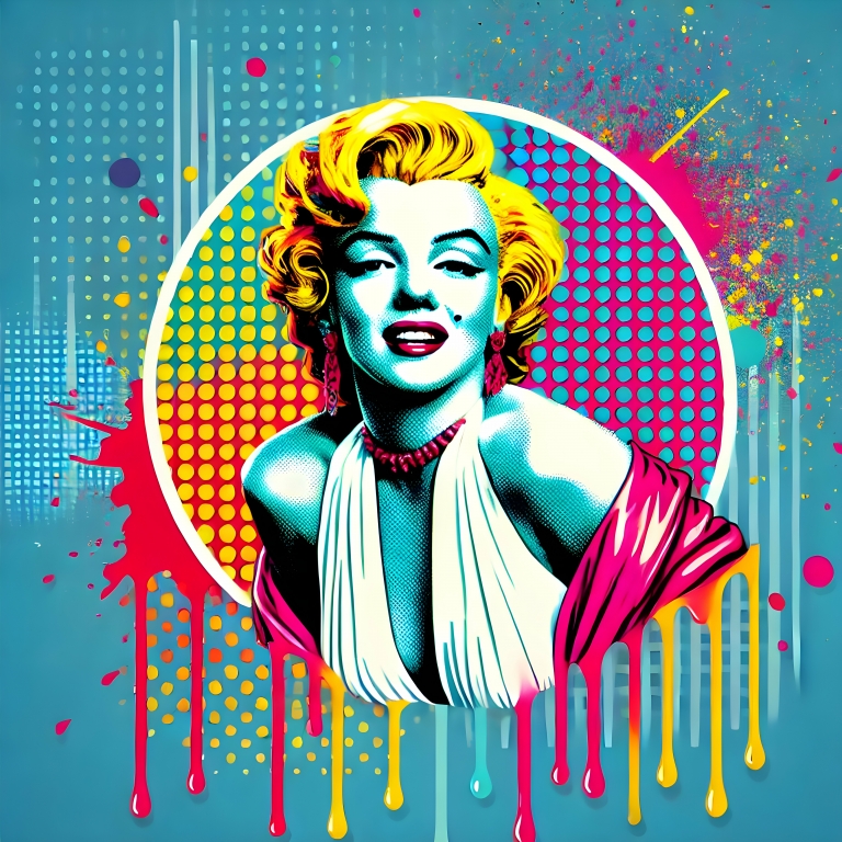 Marylin, popart , dipinto, quadro pop