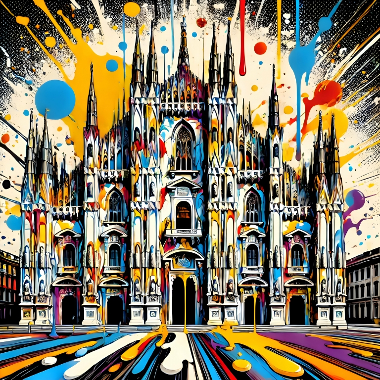 Milan Pop, pop art, moderno dipinto, immagine pop