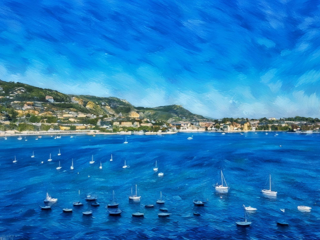 Villefranche Baia Idilliaca del Mediterraneo con Vele