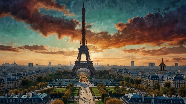 Luci e Silhouettes: Parigi Sotto lo Sguardo della Torre Eiffel