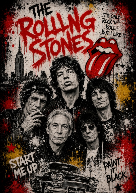 Rolling Stones Street Art