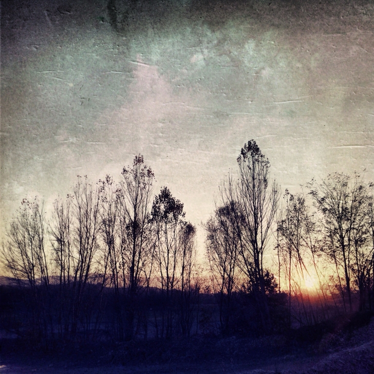 Sunset in vintage