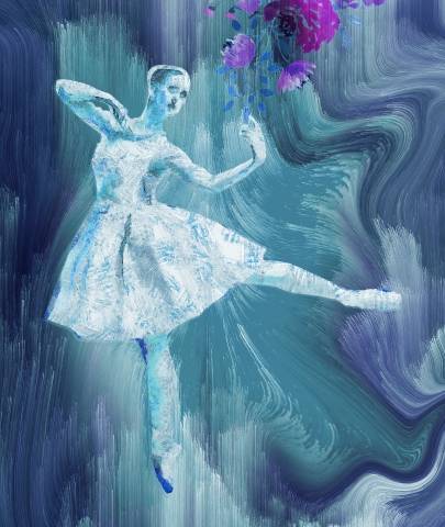 Ballerina nel blu