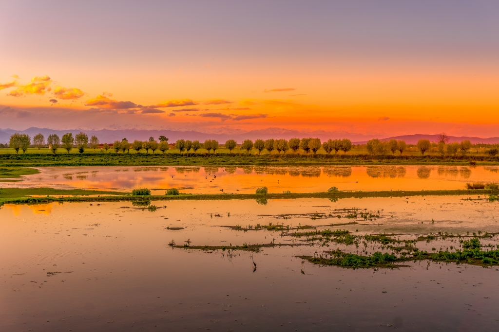Lago di Raccongi al tramonto