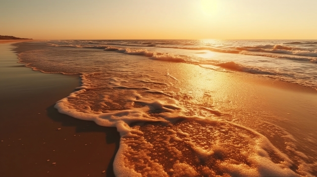 Tramonto in spiaggia