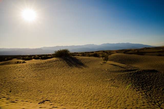 A trip in west USA death valley dunes