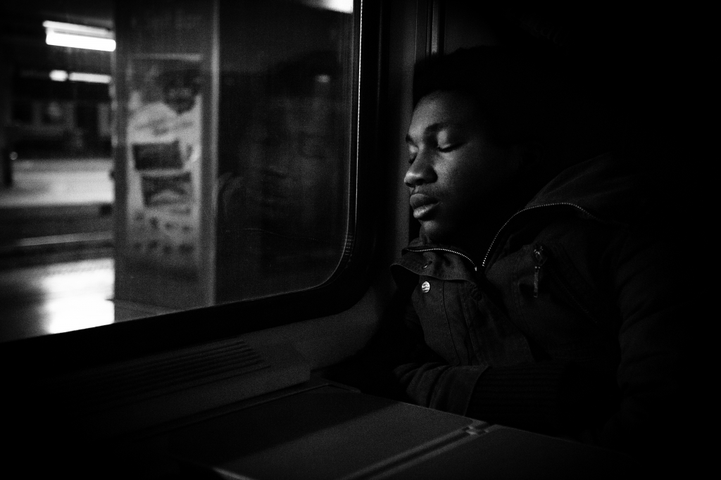 In the train