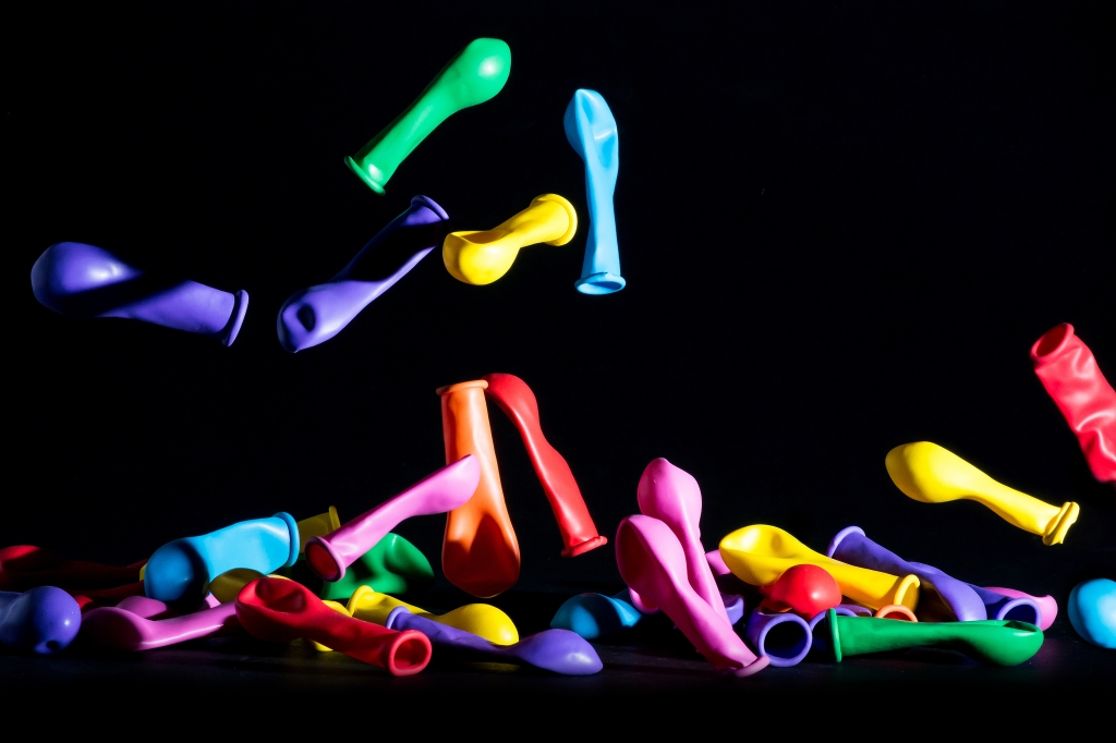 Colored balloons