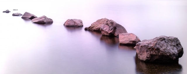 rocks in the loch