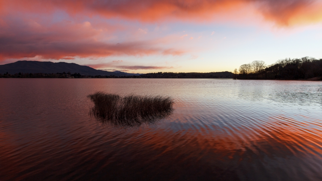 Alba al lago