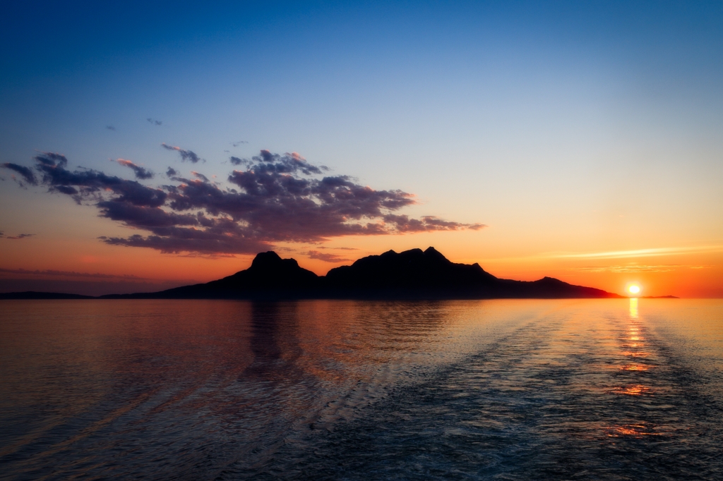 Sunset from Arctic Circle
