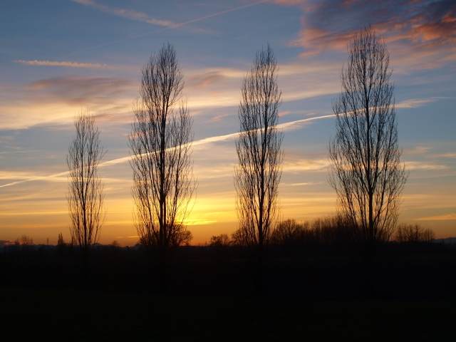 TAVOLOZZA DI COLORI AL TRAMONTO