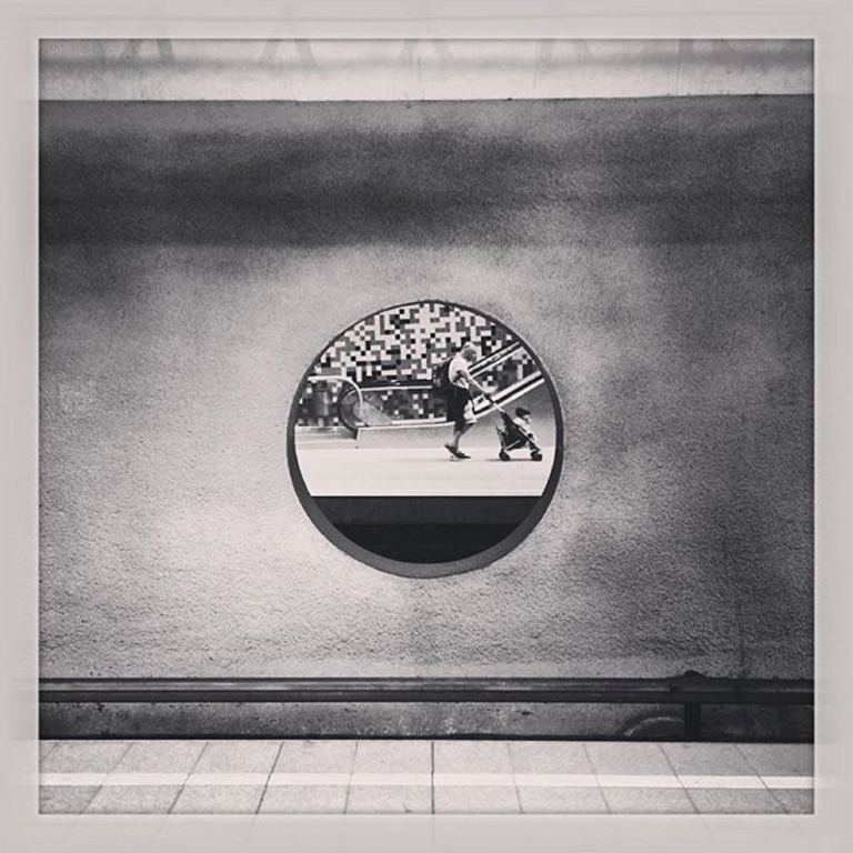 Man in a circle