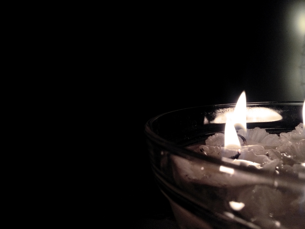 Burning candles