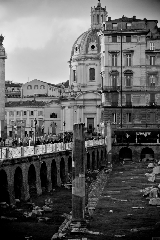 old rome black and white