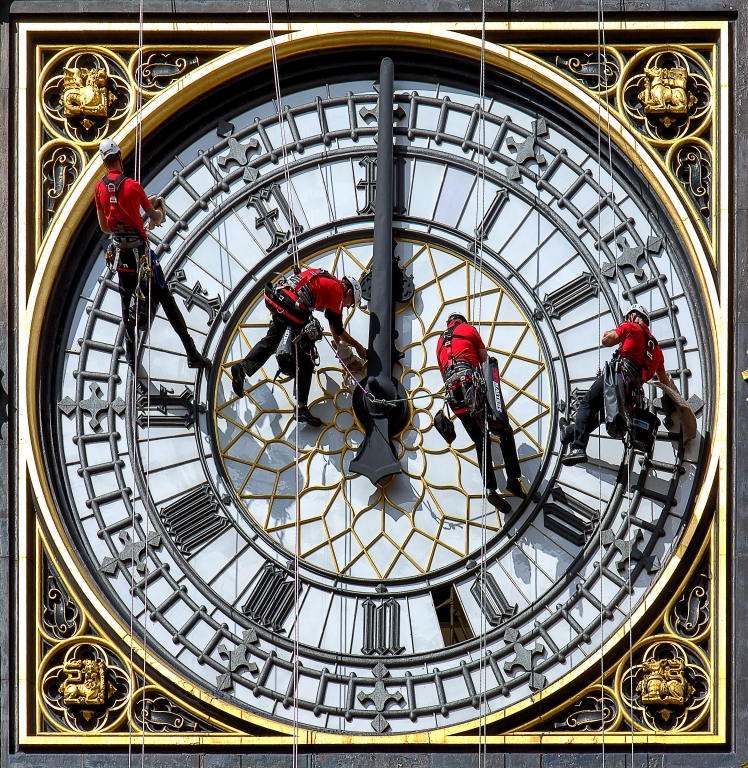 Big Ben at ten to three, London