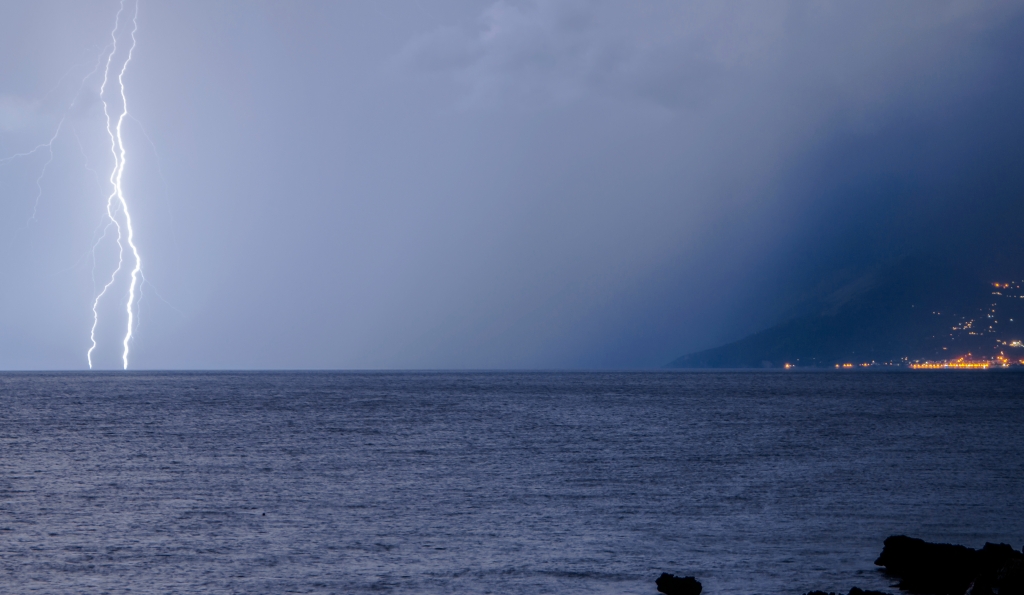 Fulmini in mare