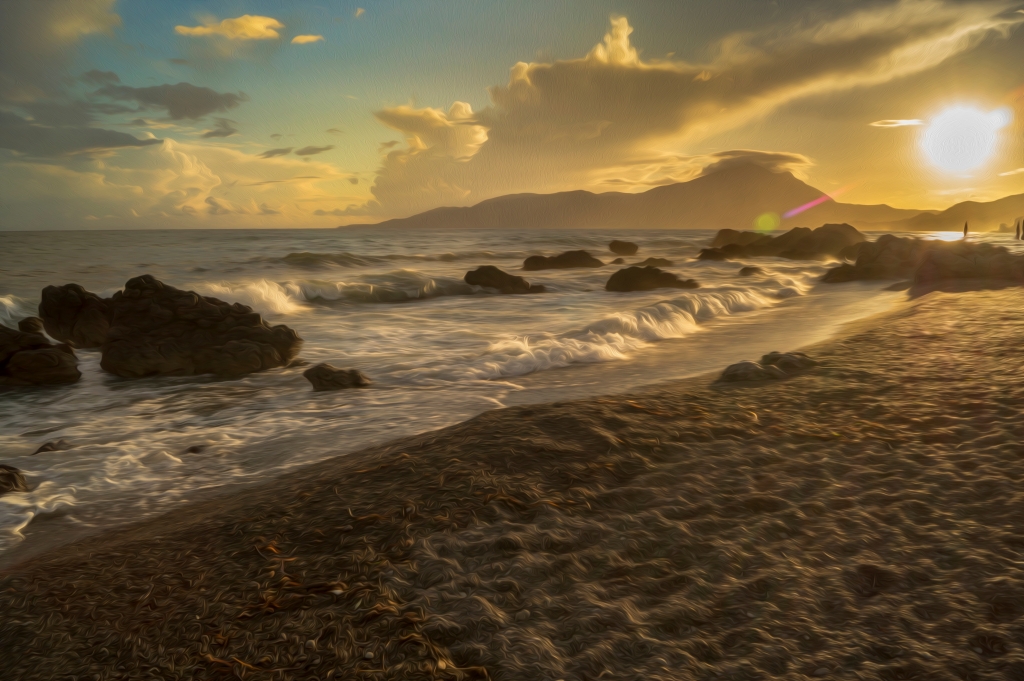 Tramonto dalla spiaggia