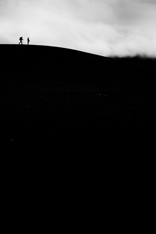 Walking through the clouds