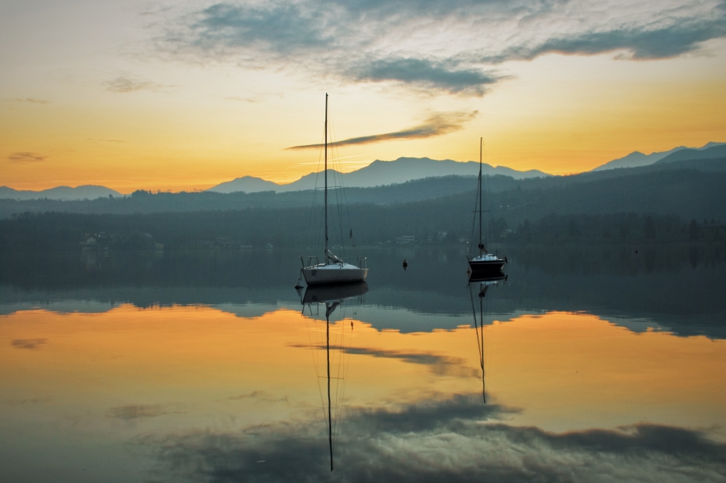 Le barche sul lago