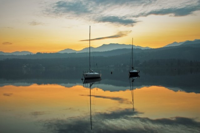 Le barche sul lago · silbongia