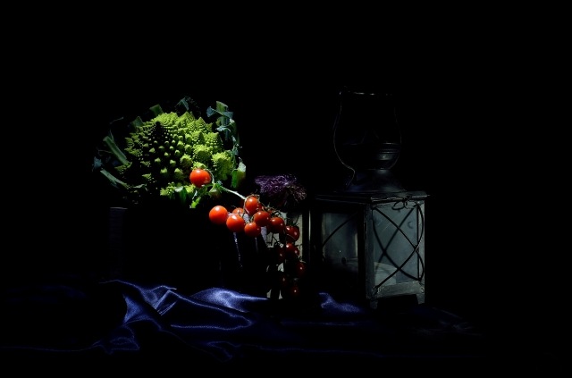 Lanterna con vegetali - due