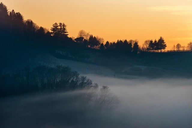 nebbia sui colli euganei