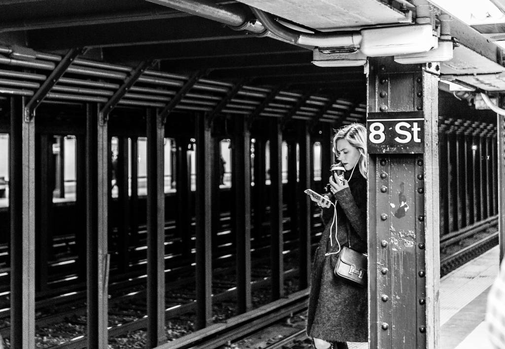 Woman at platfom