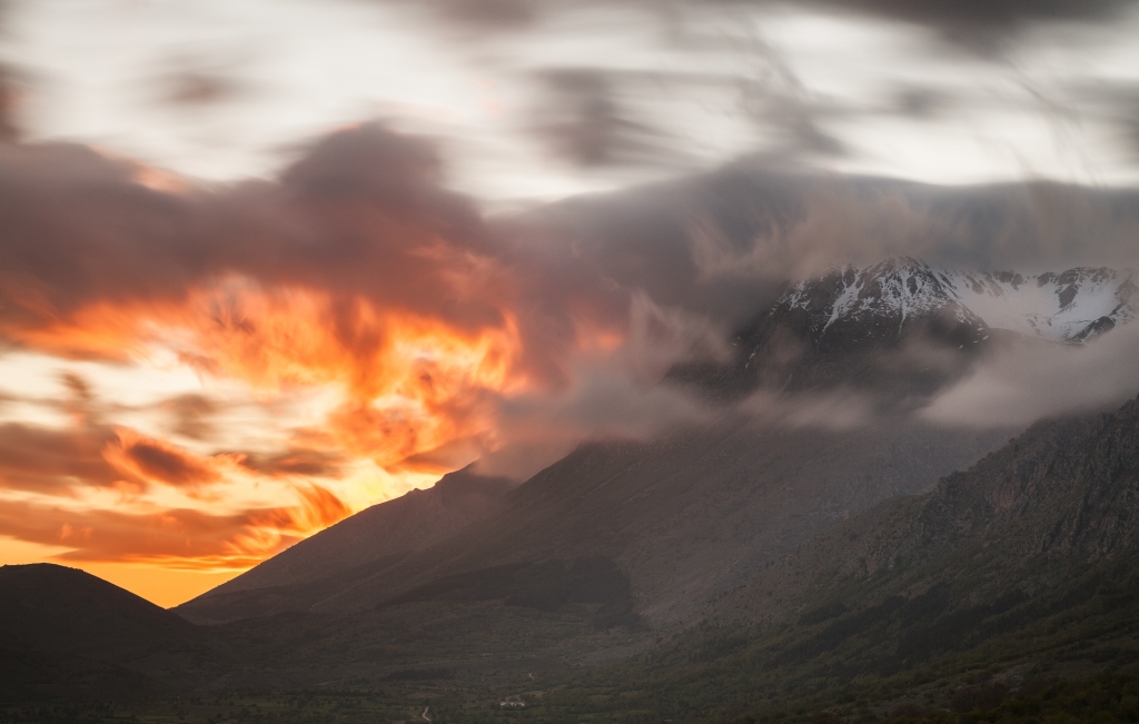Tramonto infuocato
