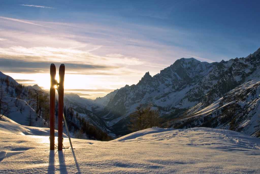 Alba sul Monte Bianco