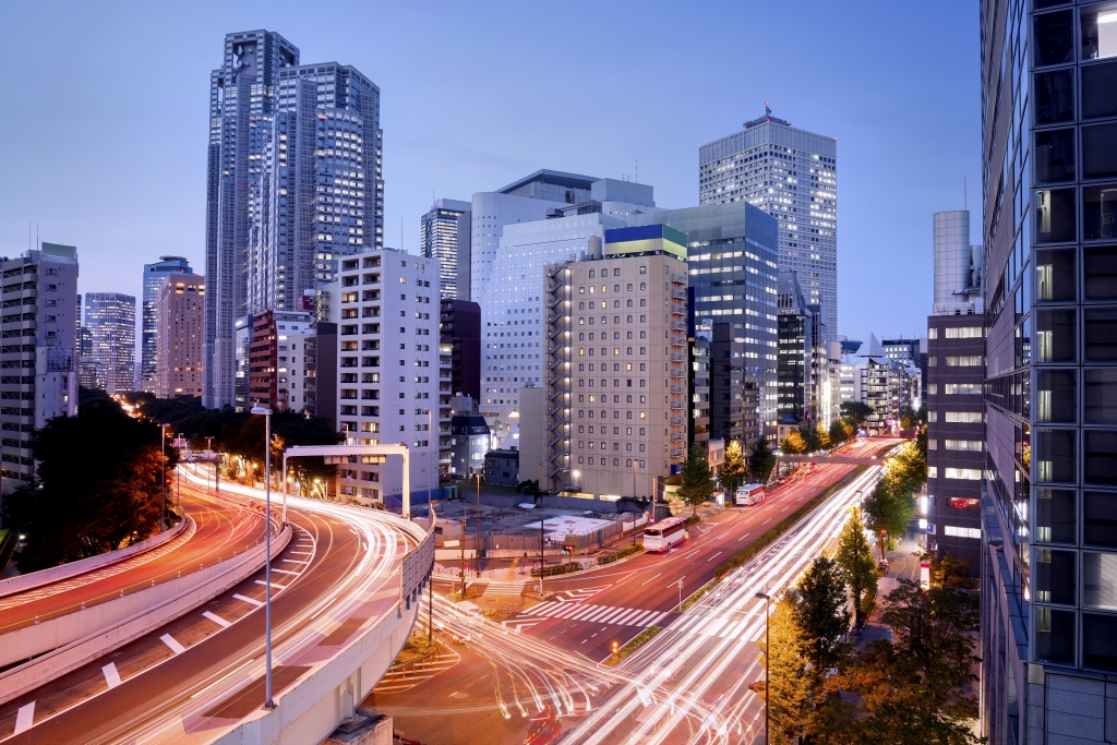 Un inedito skyline di Tokyo