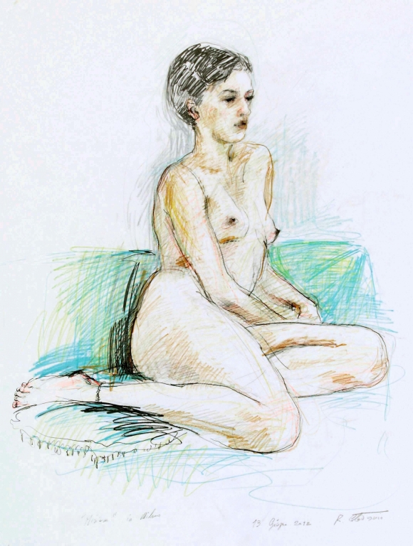 Miriam, pastelli su carta, cm. 50 x 70, anno 2012