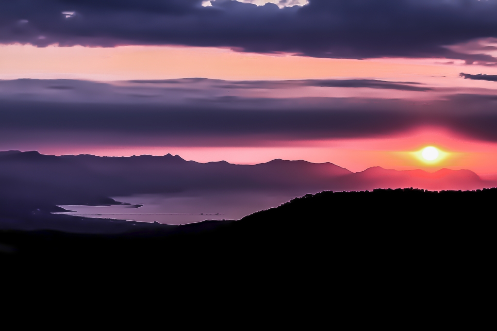 Paesaggi al tramonto