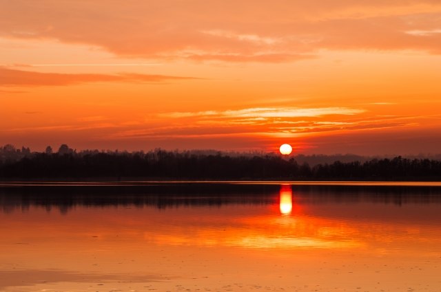 Tramonto rosso