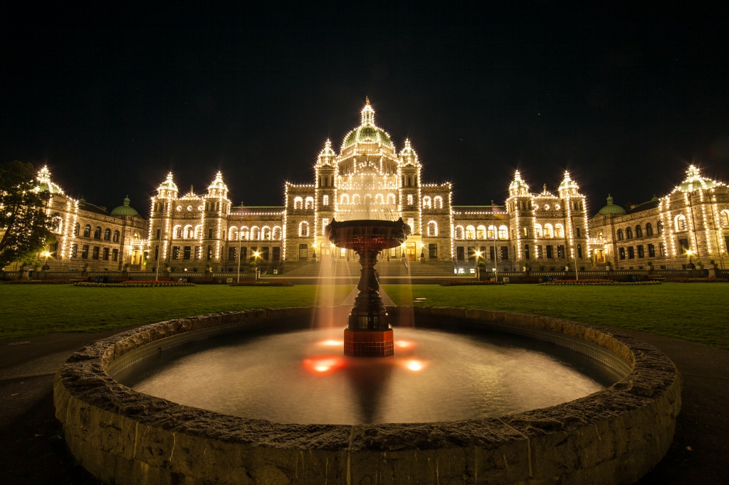 Il Parlamento dello stato canadese British Columbia a Victoria