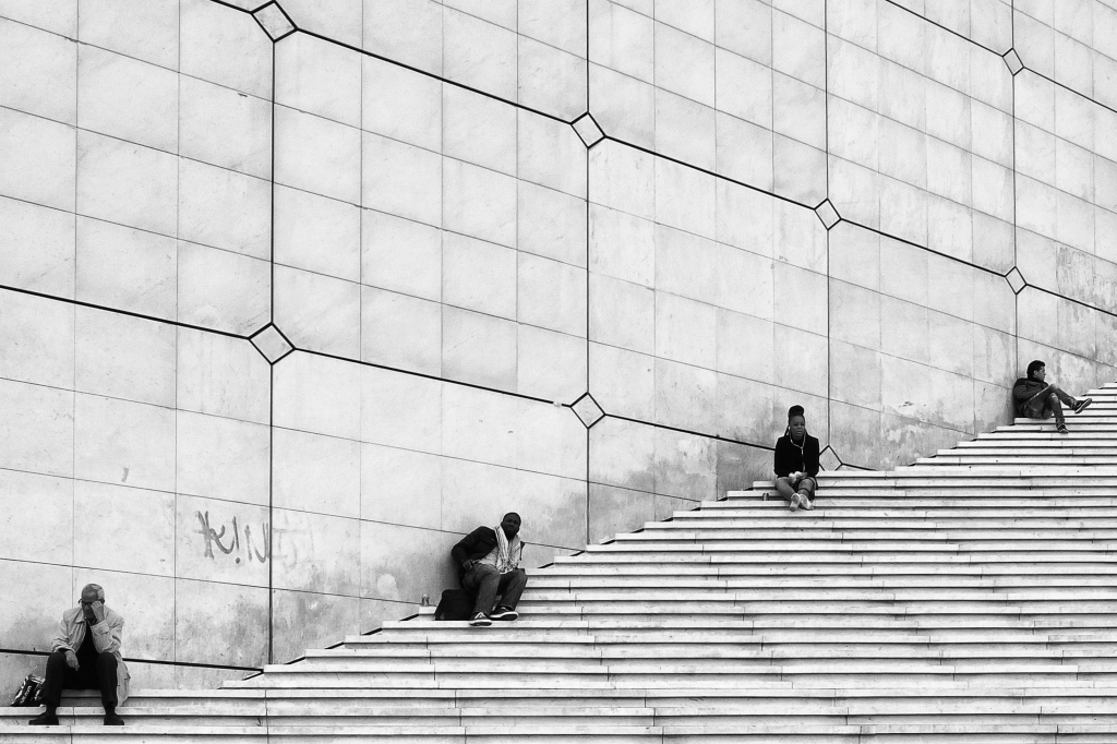 Un momento di pausa - Parigi La Defènce