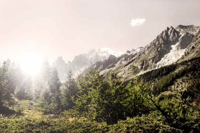 Alba sul monte Bianco · silbongia