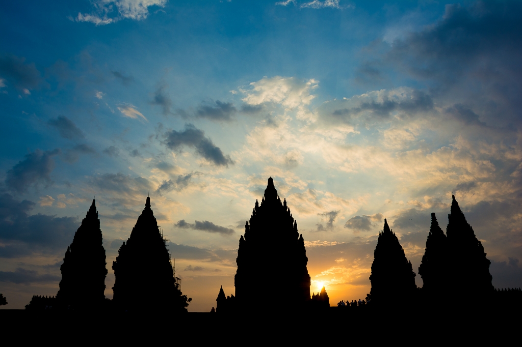 Sunset at Prambanan