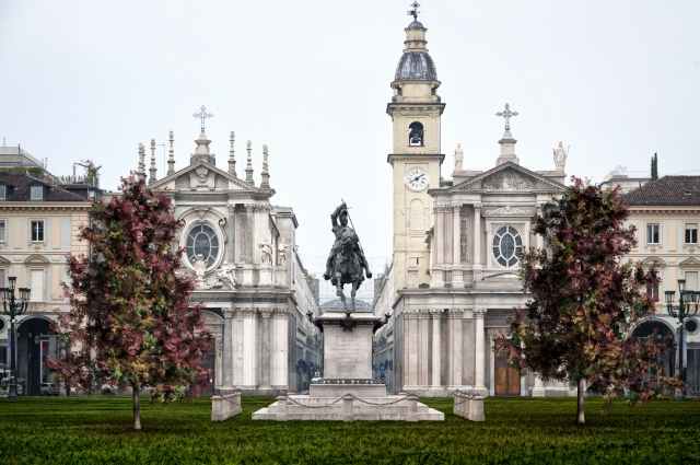 Piazza San Carlo. Autunno