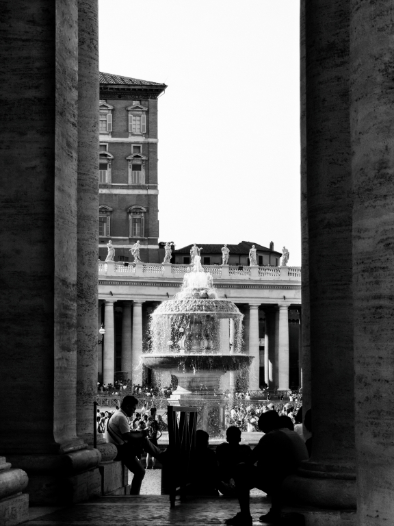 Silhouette alla Basilica di San Pietro