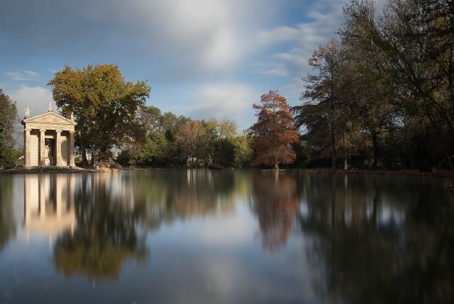 Pond in Autumn, Villa Borghese, Rome