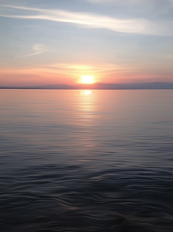 Tramonto sul mare