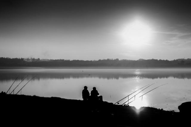 Ombre, davanti un lago di luce...