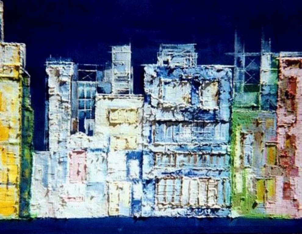 Acrilico su tela 70X100 cm "Periferia1"
